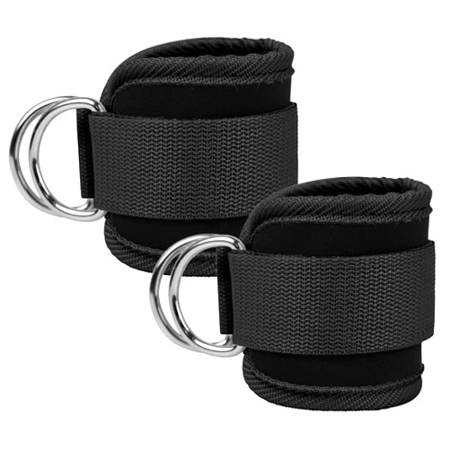EastyGold Ankle Straps Ankle Resistance Bands Wrist Cuffs Padded Straps Adjustable Fitness Glute Kickback D-Ring for Cable Machine Gym Foot Leg Training Brace Support 1 Pair
