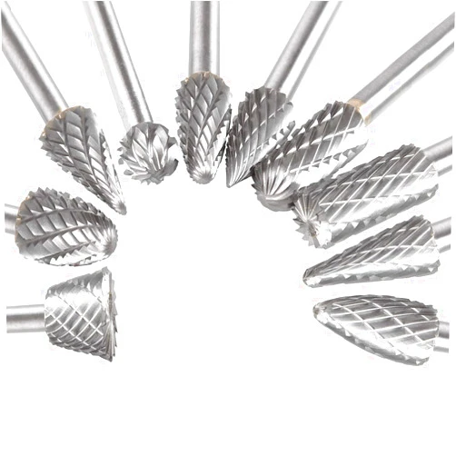 SGQBB 10Pcs Tungsten Carbide Burr Set 1/8