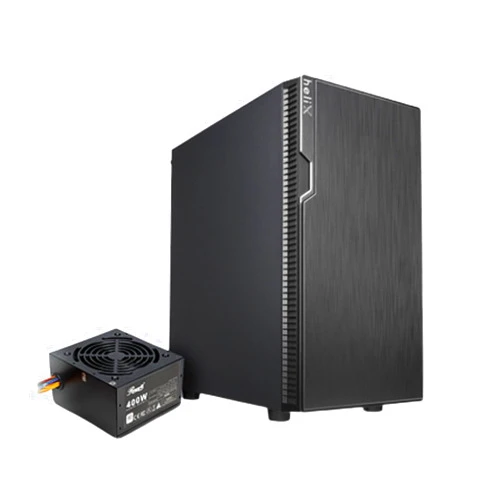 Rosewill FBM-X2-400-HELIX Micro ATX Mini Tower Desktop Gaming PC Computer Case with Pre-Installed 400W PSU, 240mm AIO Support, USB 3.0