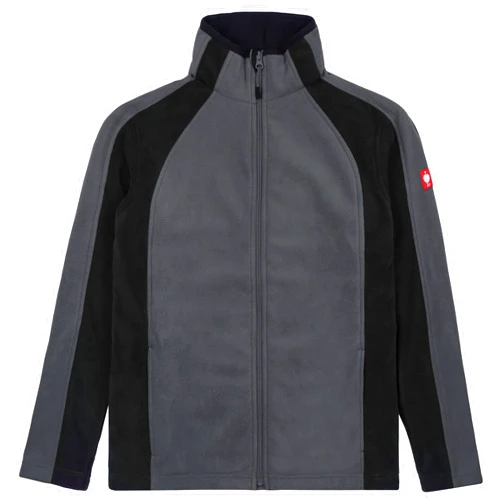 Engelbert Strauss Men Fleece Jacket Microfleece dryplexx, Color:Grey, Size:M