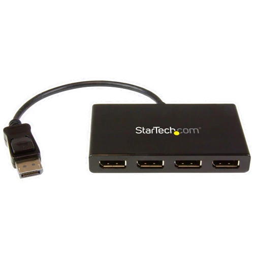 StarTech.com 4-Port DisplayPort 1.2 Splitter, DisplayPort to 4x DP Multi-Monitor Adapter, Quad 1080p 60Hz Computer MST Hub, Windows Only, No Drivers (MSTDP124DP)