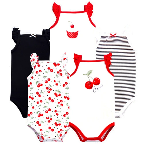 Hudson Baby Unisex Baby Cotton Sleeveless Bodysuits