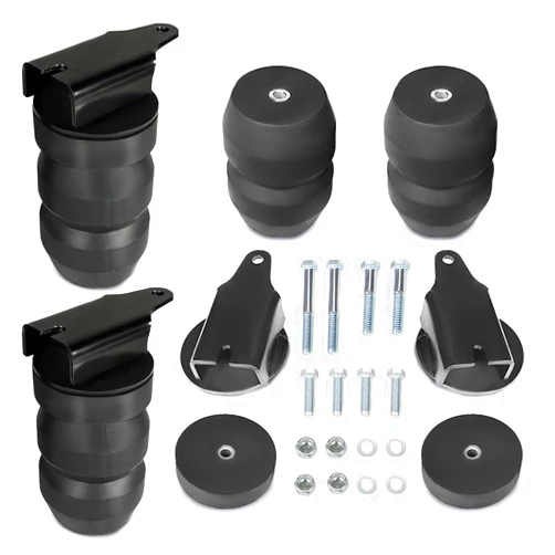 MILLISEC Rear Rubber Helper Suspension Springs Kit Kits Compatible with 1999-2010 Chevy Silverado & GMC Sierra 1500 HD and 2500 pickup trucks, OEM Number GMRCK25S