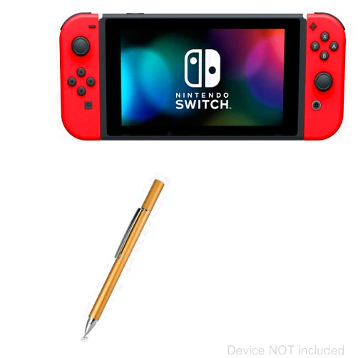 BoxWave Stylus Pen Compatible with Nintendo Switch - FineTouch Capacitive Stylus, Super Precise Stylus Pen - Champagne Gold