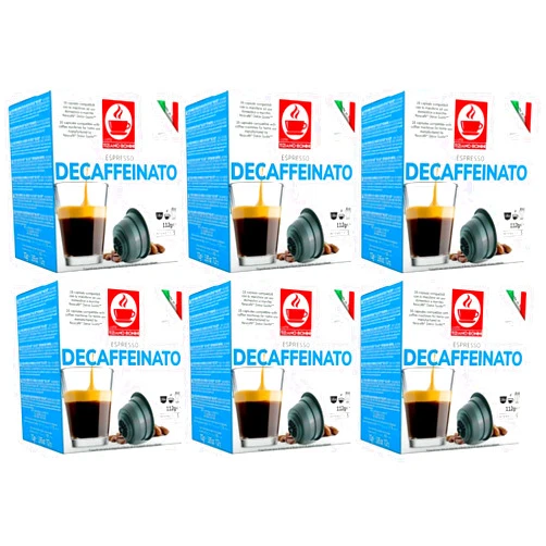 Caffè Tiziano Bonini Bonini Dolce Gusto Compatible Decaf Coffee Pods (Pack of 6, Total 96 pods)