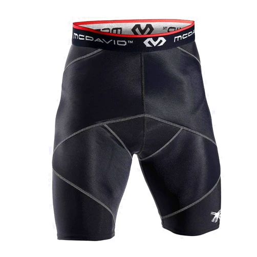 McDavid Cross Compression Shorts. Thick Compression for Muscle Support and Recovery. Hips, Hamstring, Quads