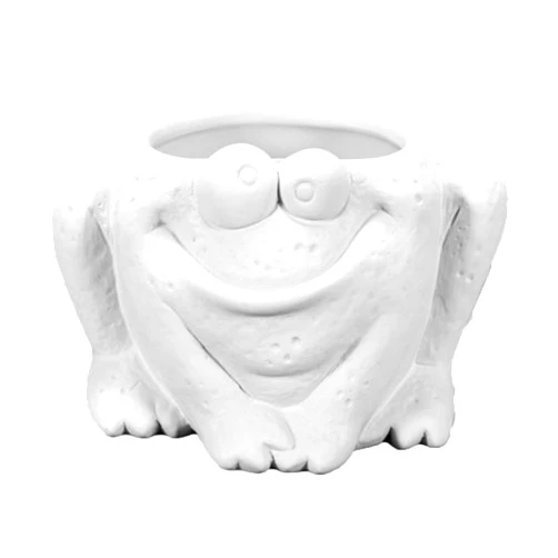 Creative Kreations Ceramics Quirky Frog Planter Pot 5