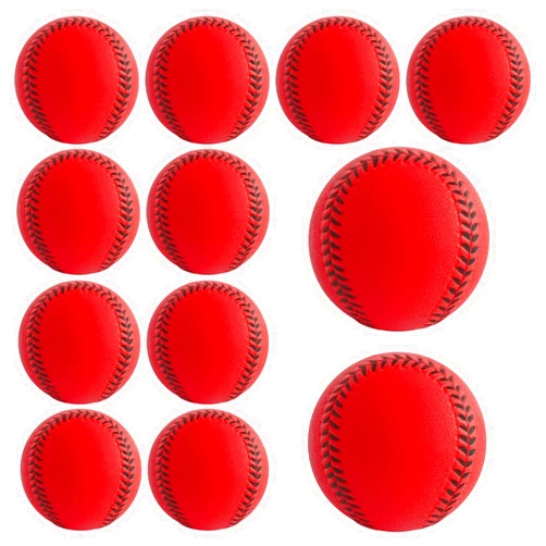 Baisidiwei Soft Baseballs, Foam Training Baseball 12 Pack for Kids Regulation Size Foam Baseballs for Soft & Safe Throwing, Catching and Batting Practice
