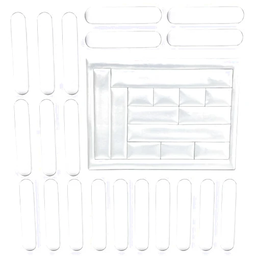 Qtimal Golf Weighted Lead Tape with Various Sizes, 33 Pcs Adhesive Lead Tape Strips Add Weight for Golf Club Tennis Racket Adjust Weight (Silver, 90g Total)