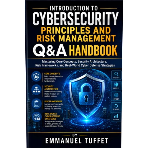 Emmanuel Tuffet Introduction to Cybersecurity Principles and Risk Management Q&A Handbook: Mastering Core Concepts, Security Architecture, Risk Frameworks, and Real-World Cyber Defense Strategies
