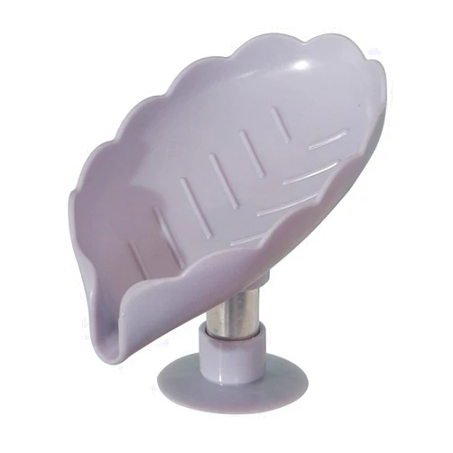 MMOOCO Soap Box, Leaf Shape Soap Box Drain Soap Holder Box Bathroom Accessories Toilet Laundry Soap Box Bathroom Supplies Tray Gadgets (Color : 2)
