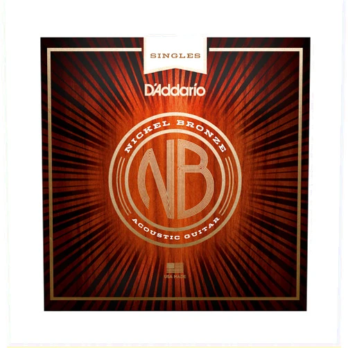 D'Addario NB056 Nickel Bronze Wound Acoustic Guitar Single String