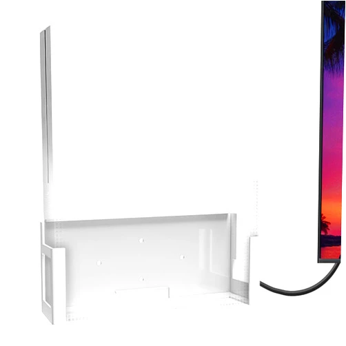 Famiron Wall Mount Compatible for Xbox One S, All Metal Vertical Hanging On Wall Compatible for Xbox One S, With Power Botton Left/Right,Wall Shelf Bracket for Xbox 1S - White