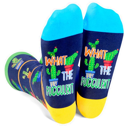 Zmart Succulent Gits Funny Plant Gifts - Cactus Succulent Socks, Gardening Socks Plant Socks For Women Men, Plant Mom Socks, Cactus Gifts