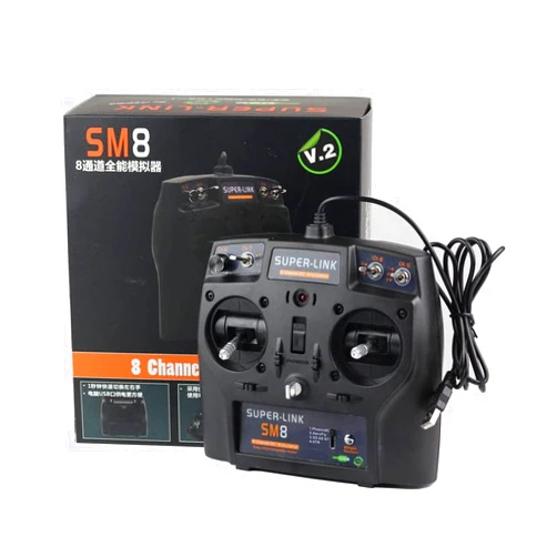 GalaxyElec SuperLink SM8 8CH RC Simulator Controller for PhoenixRC Realflight FPVFreeRider Liftoff Airplane Helicopter FPV Racing Drone
