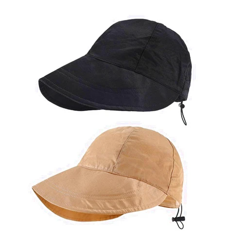 Lalago Summer Bare Face Ultraviolet-Proof Sunscreen Hat,Men and Women Sun Hat with Wide Brim That Can Cover The Side Face