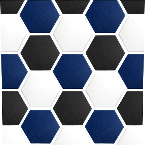 Mollywell Get 24 Pcs, Mollywell 8 Pcs White, 8 Pcs Deep Blue, 8 Pcs Black Acoustic Panels