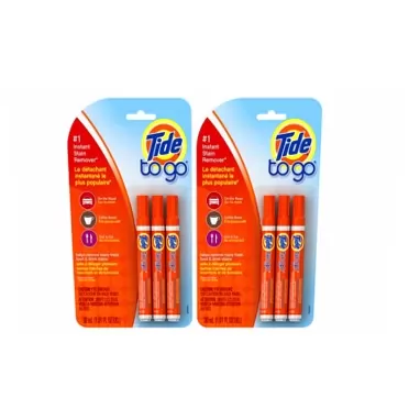 Tide to Go Instant Stain Remover Liquid Pen, 3 Count (2 Packages)