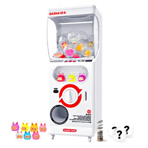 Howwide Capsule Vending Machine, Toy Vending Machine for Kids & Adults, 25 Cents Coin Operated Gumball Machine, Mini Capsule Toys & Candy Dispenser for Home, Prize, Gift, Raffle, Game