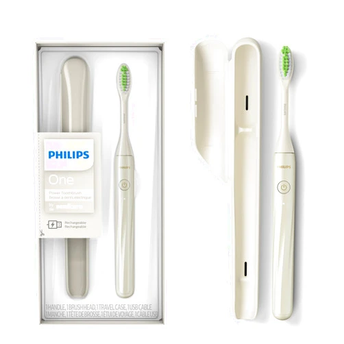 Philips Sonicare Philips One by Sonicare Rechargeable Toothbrush, Snow, HY1200/07 Snow Rechargeable