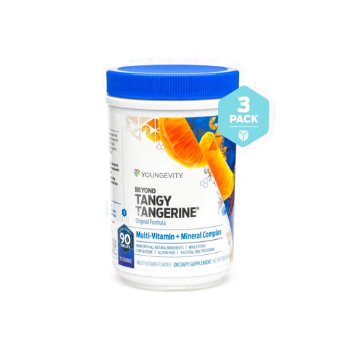 Youngevity 3 Pack Beyond Tangy Tangerine 420g Canisters Youngevity Multivitamin (Ships Worldwide)
