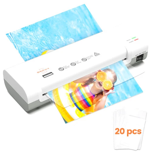 VidaTeco Laminator Machine,VidaTeco 9-inch Thermal Laminator with Laminating Sheets 20 pcs,Laminating Machine with 2-Min Faster Preheat,Small Personal Lamination Machine with Patented Roller for Teacher,Home