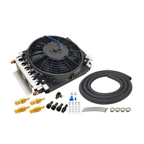 Derale 13900 Electra-Cool Remote Cooler,Black