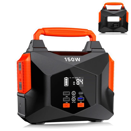 Bailibatt Portable Power Station for Camping, 150w 146wh Portable Generator for Home Use Indoor Outdoor Quiet Generator with AC Outlet Large Power Bank for Laptop Travel Emergency CPAP Survival Backup Apartment