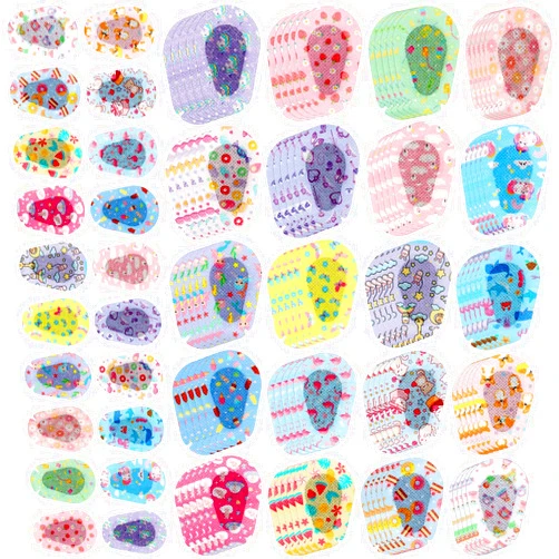 Copkim 100 Pcs Eye Patches for Kids Girls Cute Toddler Eye Patch Bulk Colorful Breathable Eye Patch Cartoon Adhesive Bandages for Children Baby Light Blocking, 20 Styles, 3 x 2 Inches