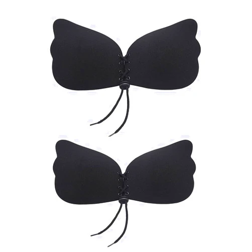 TiLtd 2 Pieces Push Up Backless Bras for Women-Sticky Bra Self Adhesive Bra-Invisible Strapless- Reusable Silicone Bra