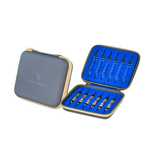 Purative Original Quinton Solution Travel Case - Carrying Case for Sea Water Hydration - Quinton Single Serving Glass for 12 Vials