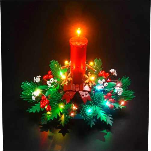 BrickBling LED Light Compatible with Lego Christmas Table Decoration Building Kit,Christmas Décor Lights Compatible with Lego 40743, Creative Lighting Kit-Not Included The Model