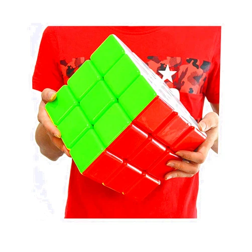 ZY-Wisdom Super Cube 3x3x3 Big Cube Stickerless Speed Cube 18cm Large Cube Puzzle Magic Cube Toy