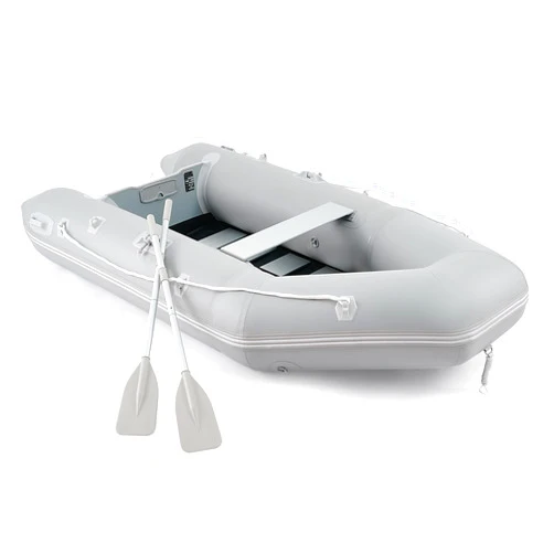 CO-Z 10ft Inflatable Dinghy Boat for 4 Adults, 990lb Capacity Heavy-Duty PVC Raft with Aluminum Floor & Oars, Motor Mount, Kayak-Style Tender for Fishing, Rescue & Water Sports