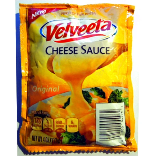 New Lot of 6 VELVEETA Toppers Cheese Sauce Pouch - Use for Veggies, Chips, Fondue, Pasta, & More! - 6 of 4 oz pouches