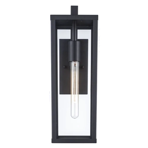 Trans Globe Imports 40751 BK Transitional One Light Wall Lantern from Oxford Collection in Black Finish,