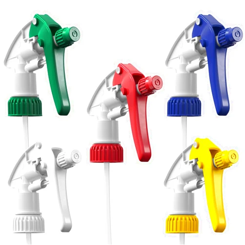 Bar5F Leakproof 5-Pack Heavy-Duty Chemical Resistant Nozzle Spray Heads Industrial and Household Window Cleaning Janitorial Supply Low-Fatique Trigger