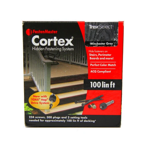 FASTENMASTER Cortex Hidden Fasteners -Trex Select - Winchester Gray - 100 Lin.ft