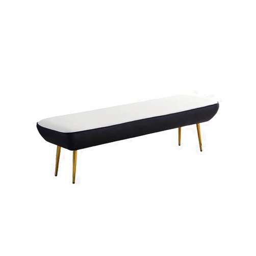 HWNET Entrance Bench Metal Foot Sofa Bench Light Luxury Bed End Stool Nordic Bed End Couch Cloakroom Changing Stool Door Shoe Changing Stool Suitable for Living Room, Bedroom (Size : M:120X45X45cm)
