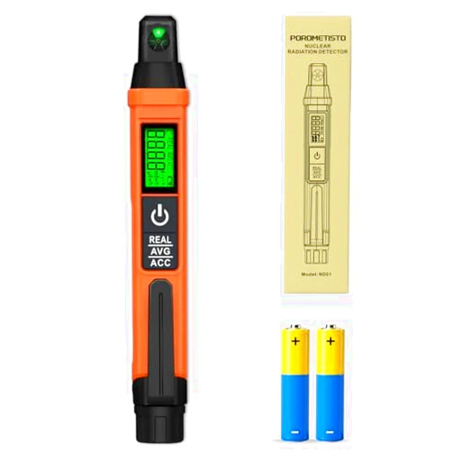 POROMETISTO Geiger Counter Radiation Detector,Portable Radiation Detector for Beta Particles,Gamma Rays,X-Rays,Nuclear Radiation Detector Real-Time Value Detection