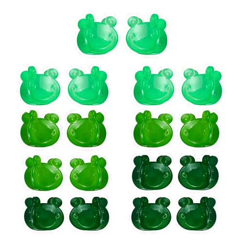 JIRIS 18 PCS 0.6 inches Frog Hair Clips, Girls Beautiful Mini Frog Hair Clips Hair Accessories for Girls and Women