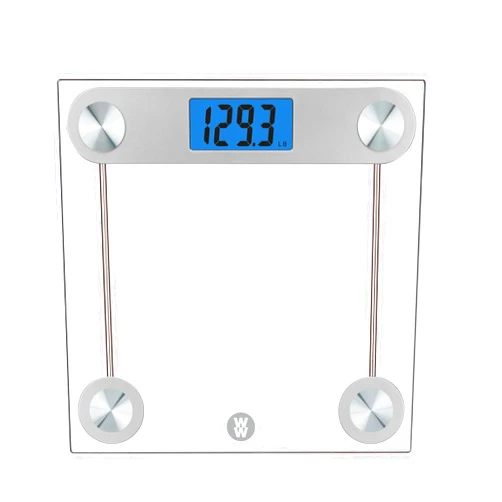 Conair Weight Watchers Scales by Conair Scale for Body Weight, Digital Bathroom Scale in Clear