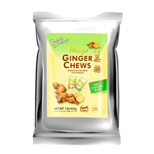 Prince of Peace Ginger Chews with Mango, 1 lb. – Candied Ginger – Mango Candy – Mango Ginger Chews – Natural Candy
