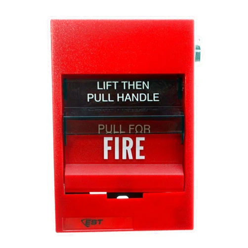 Edwards System Technologies (EST) EST Edwards SIGA-278 Intelligent Double Action One Stage Pull Station, Red