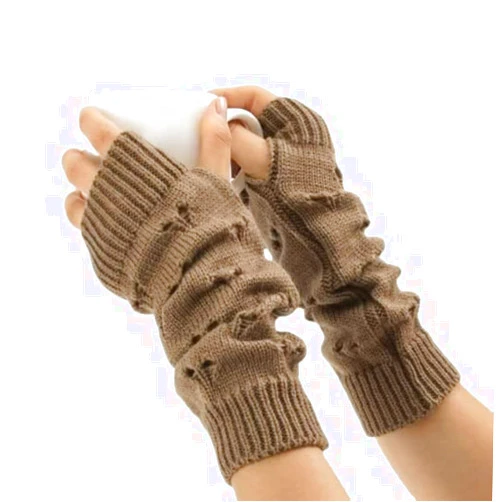 GGOOB Fairy Grunge Accessories: Ripped & Crochet Gloves - Grunge Aesthetic
