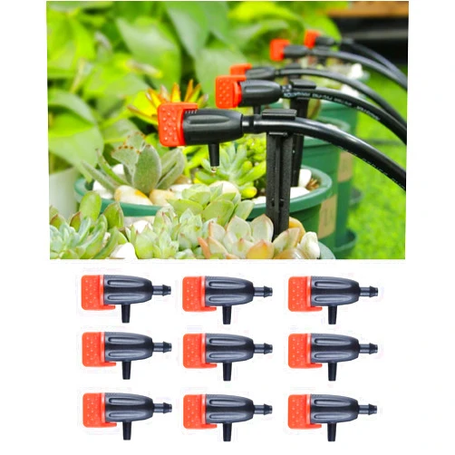 Yulaiyoen Garden Irrigation Dripper, 30 Pack Adjustable Drip Emitters Garden Succulent Watering Dripper Sprinkler for 4mm/7mm Hose for Home Succulents Plants Lawn Flower Irrigation System