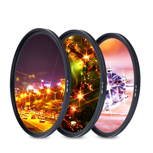JJC 52mm Variable Star Filter Cross Screen Starburst Filter Kit for Nikon AF-S DX 18-55mm f3.5-5.6G for Fujifilm XC 15-45mm f3.5-5.6 for Canon EF 40mm f2.8 Lens & Other Lenses with 52mm Filter Thread