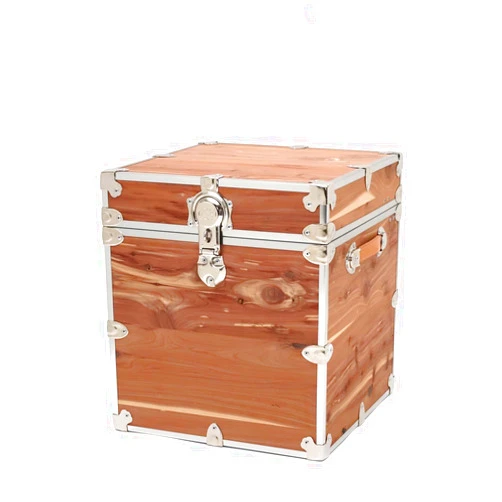 Rhino Trunk & Case Knotty Cedar Cube Trunk For Foot Locker Style & End of Bed Storage 18