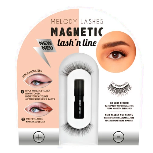 Melody Lashes magnetic eyelashes strongest formulation long lasting and waterproof vegan natural eyelashes for all eye shapes (Mag Me)