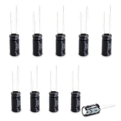 Cionyce 10 PC 25v 1000uf Capacitor, Aluminum Radial Electrolytic Capacitors for TV, LCD, Radio, Microwave, Game (10 x17mm)